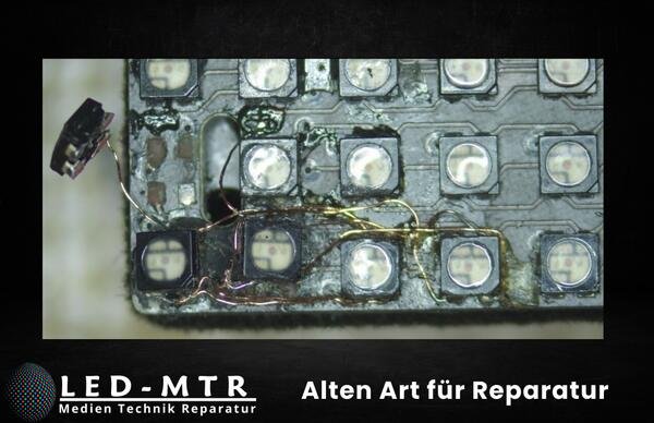 LED-Modul Qualitätskontrolle nach Reparatur